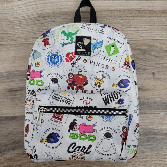 Bioworld Handbags - Bioworld Disney Pixar Animated Movie Characters Toss Print Mini Backpack EUC